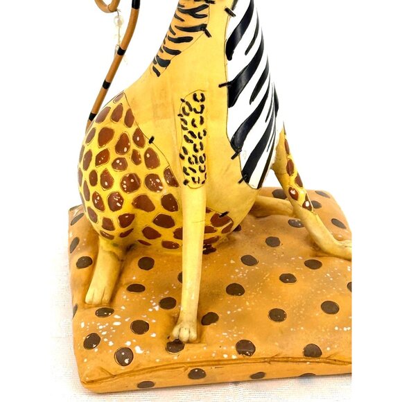 Enesco Fanciful Felines Safari‎ Cat Mixed Prints Slight Flaws - Picture 2 of 8